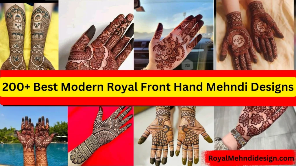 modern royal front hand mehndi design