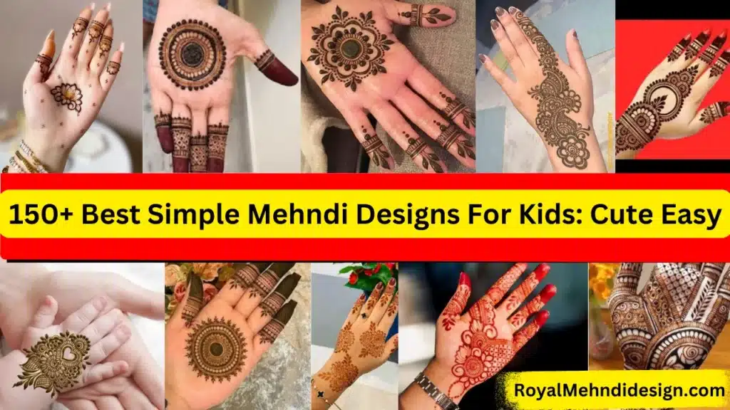 Simple Mehndi Designs For Kids