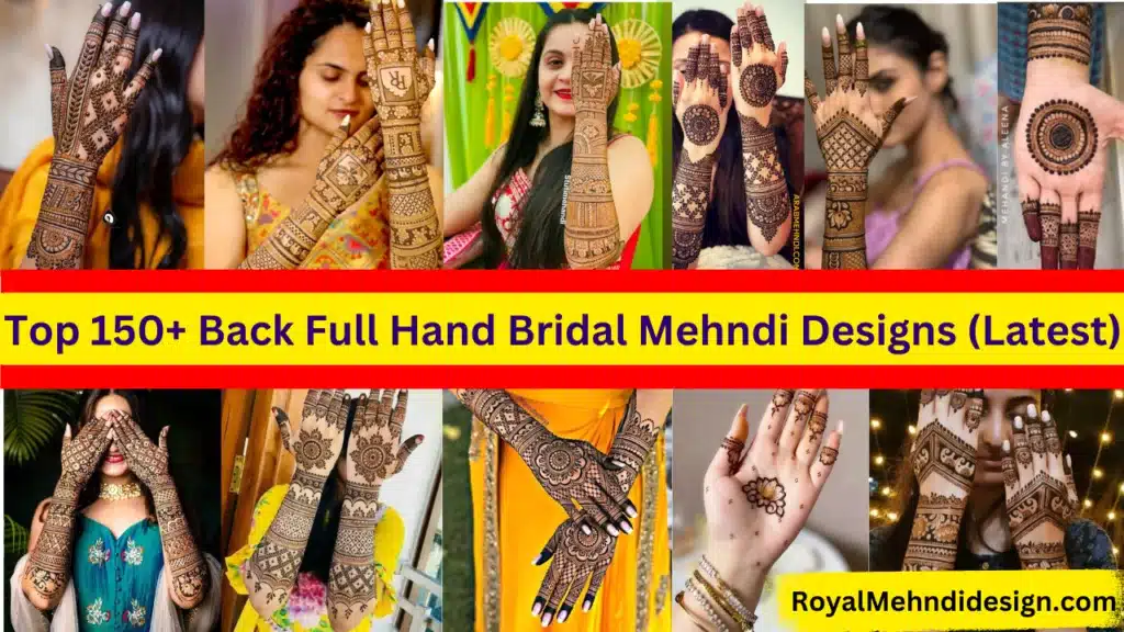 back full hand bridal mehndi design