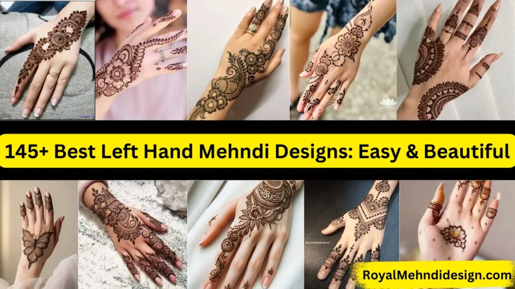 Left-Hand Mehndi Designs