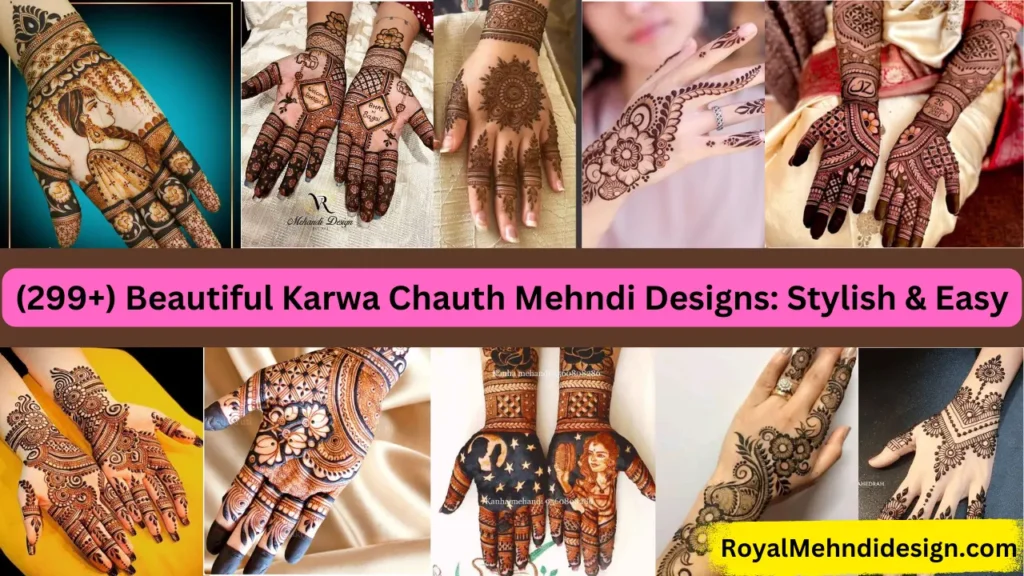 Beautiful Karwa Chauth Mehndi Designs