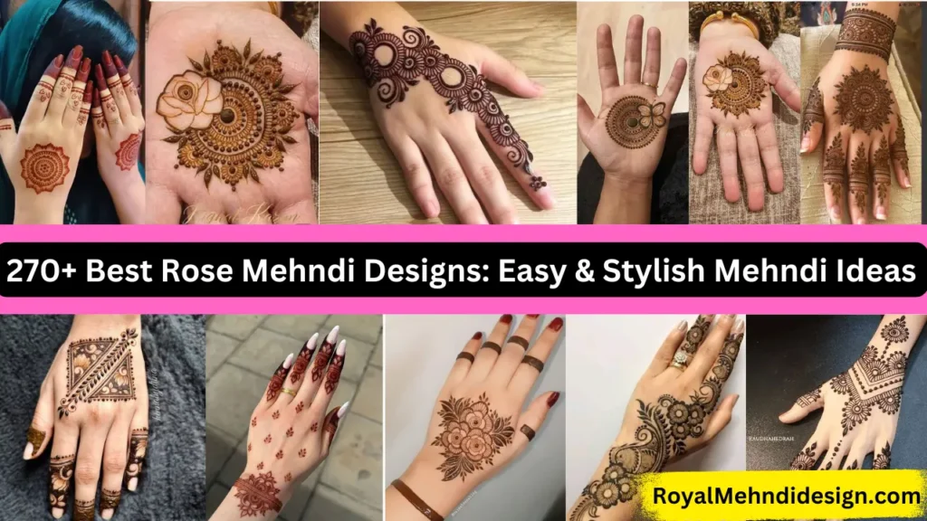 Rose Mehndi Designs