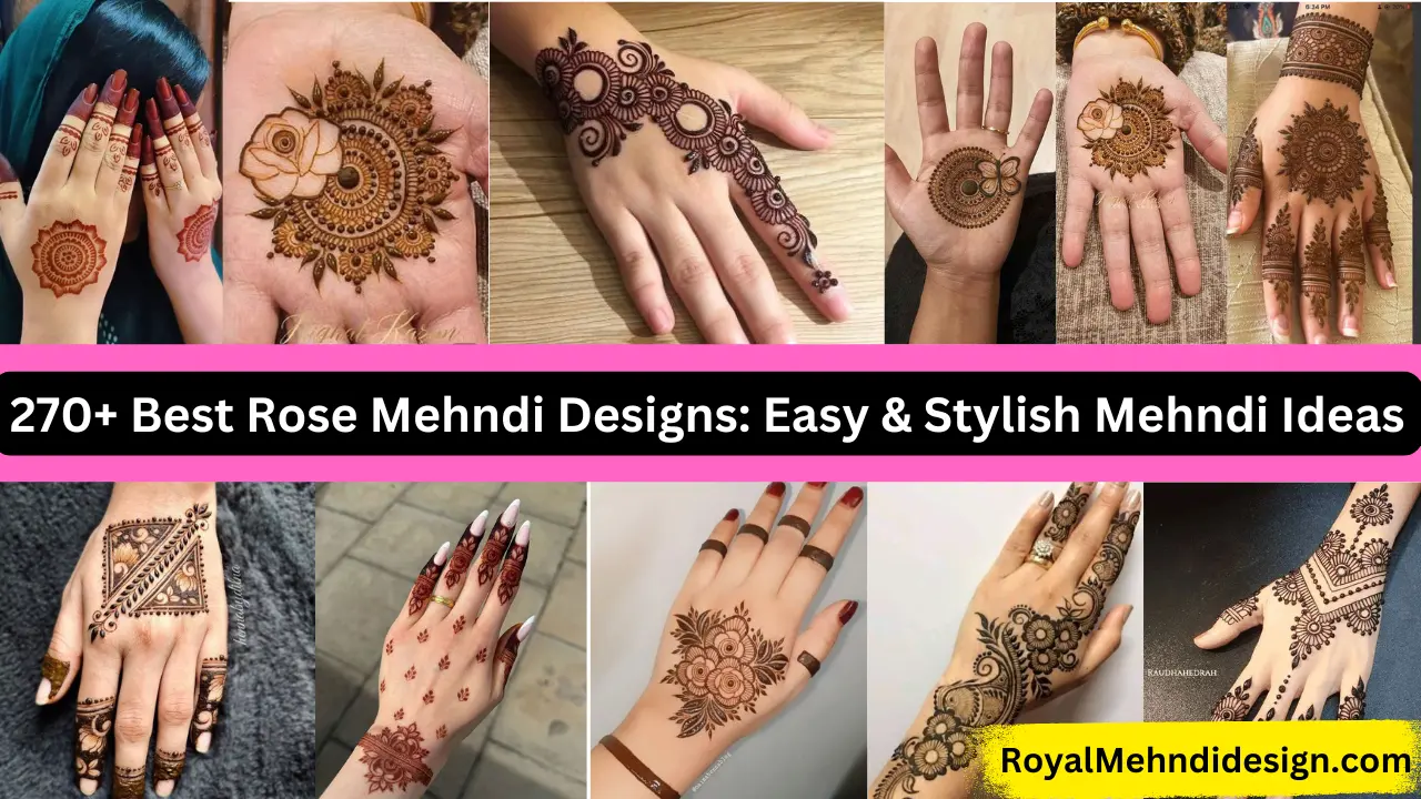 Rose Mehndi Designs