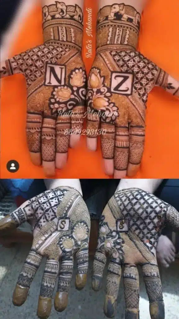 Groom Mehndi Designs For Front Hands