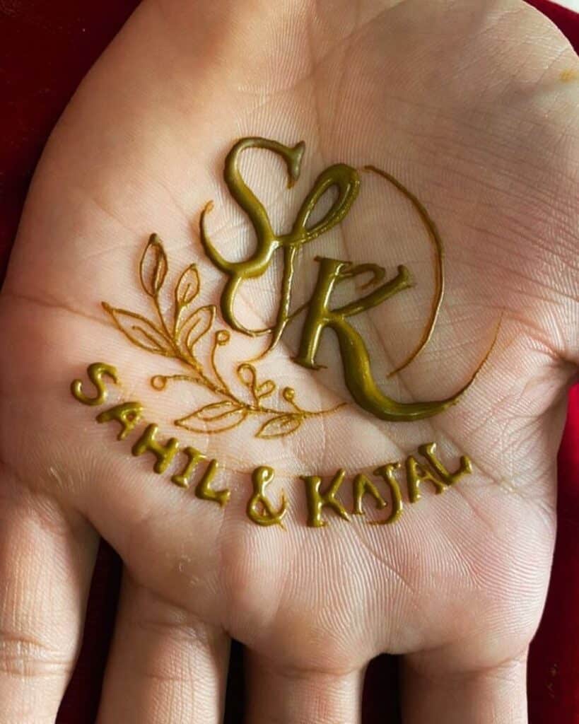 Bride and Groom Mehndi Designs