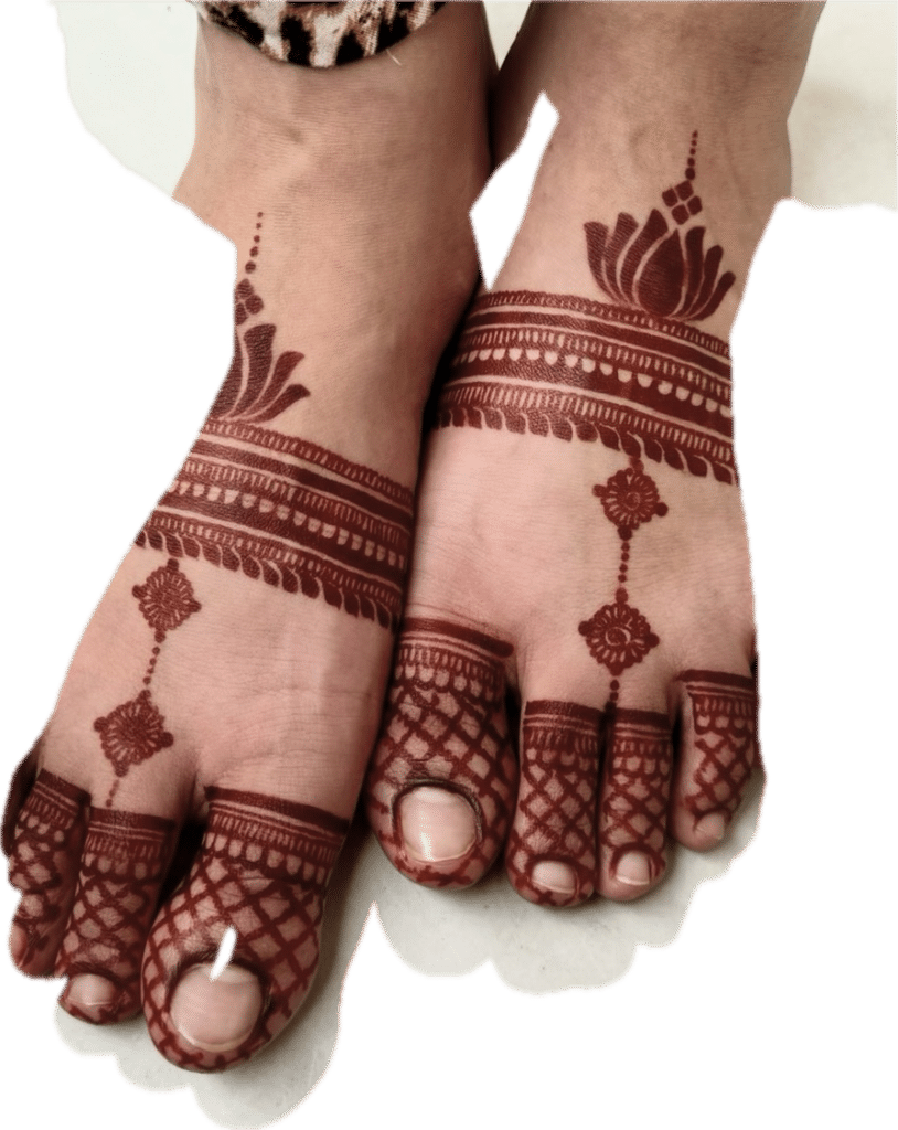 groom mehndi design for foot