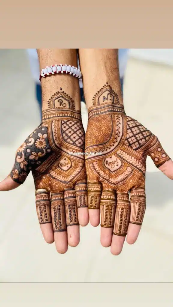 groom mehndi design