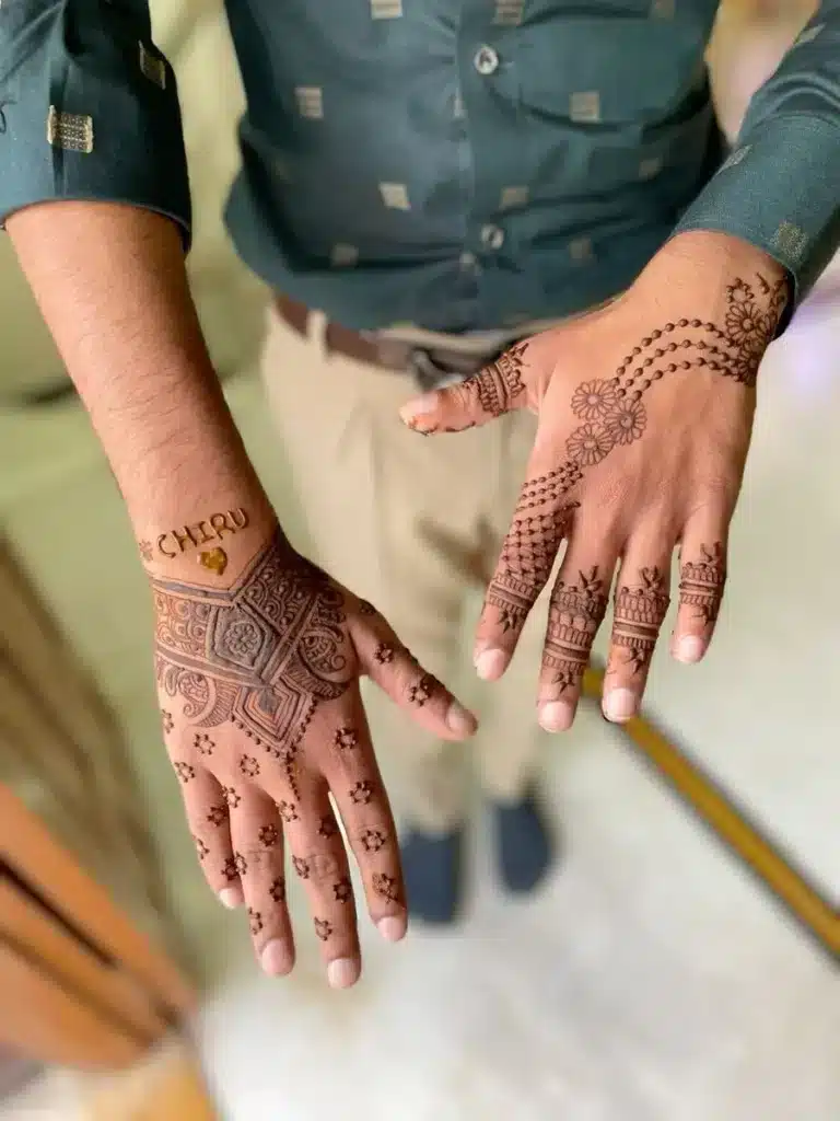 Mehndi Designs for Groom Arabic