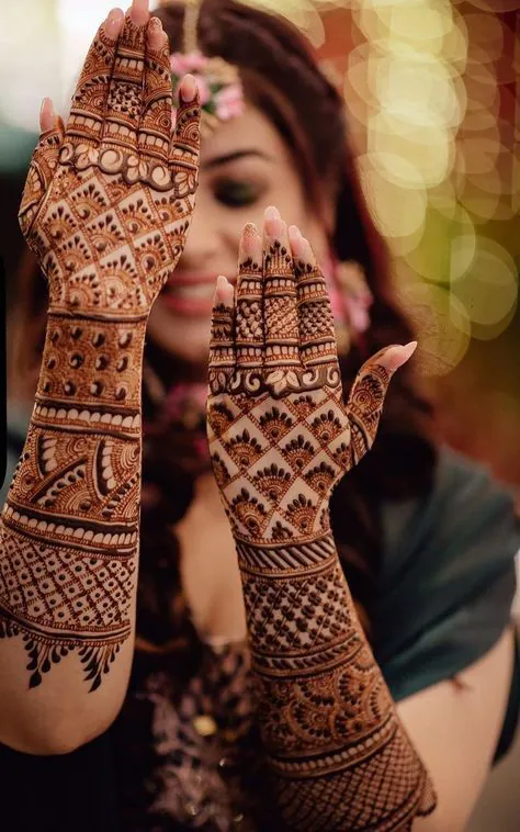 Mehndi Design Bridal Full Hand Back Side