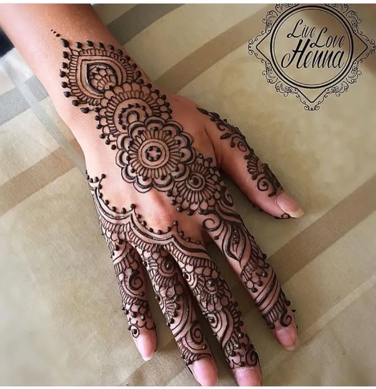 Cute and Easy Mehndi Designs for Kids with Tiny Hearts