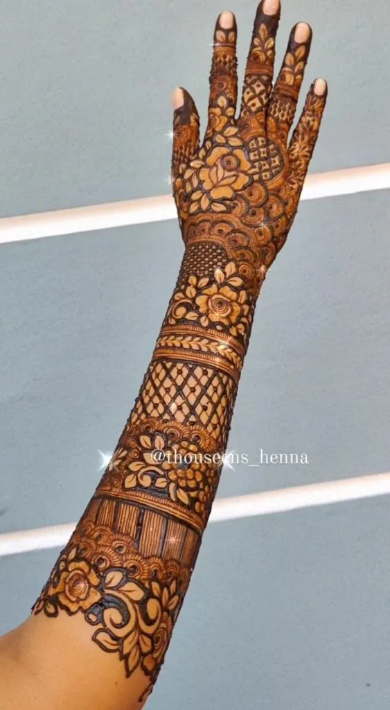 Bridal Mehndi Designs for Full Hands Front & Back