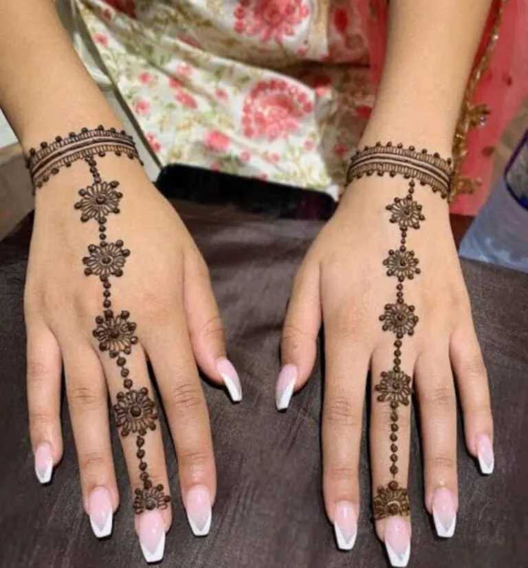 Simple Mehndi Designs for Kids Full Hand with Minimalist Touch