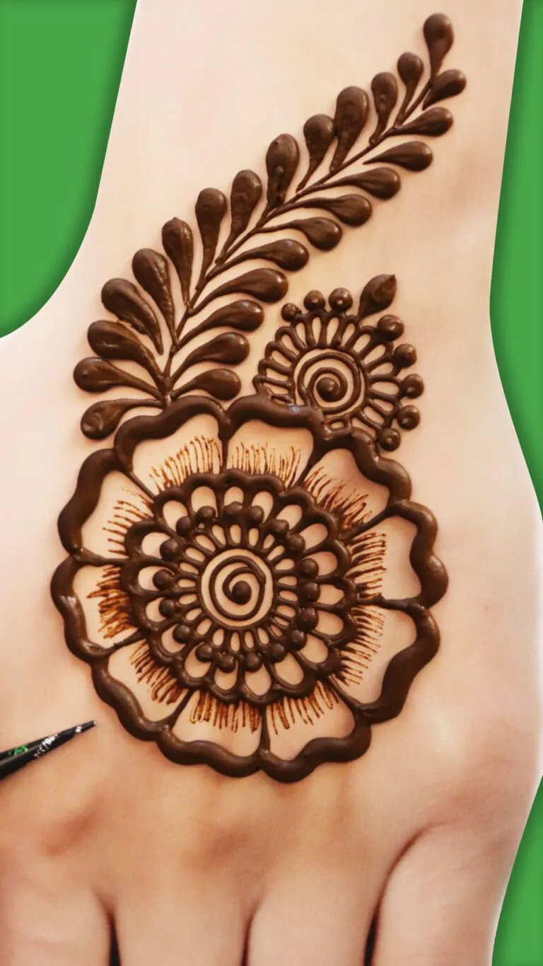 Easy Simple Mehndi Designs for Kids Step by Step