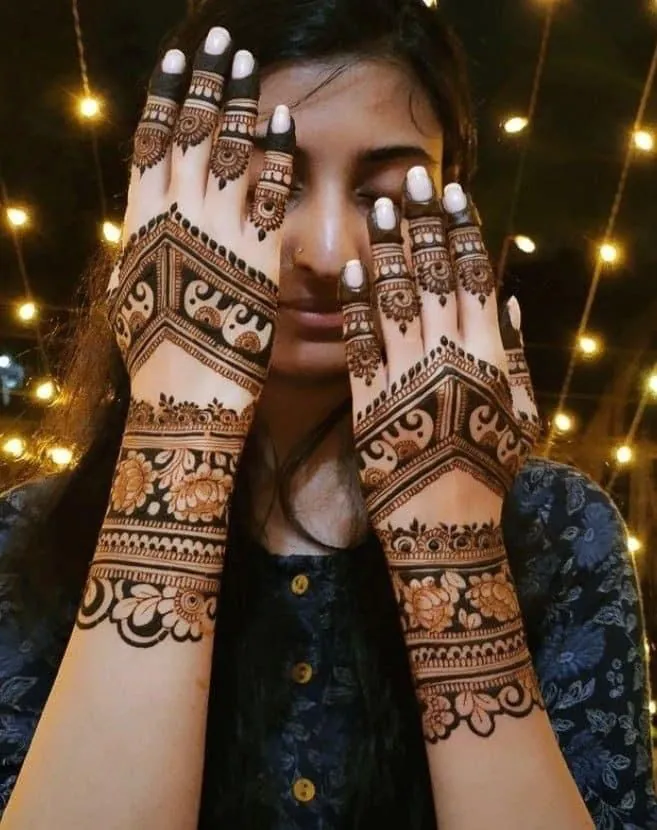 best Back Hand Bridal Mehndi Designs