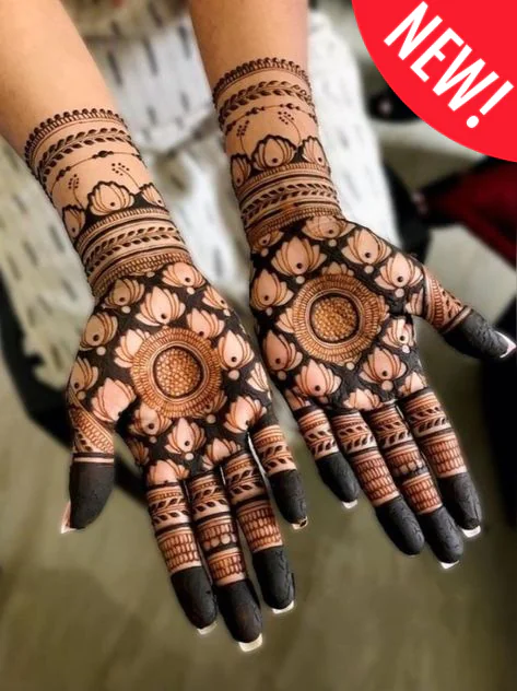 Majestic Modern Royal Front Hand Mehndi Design