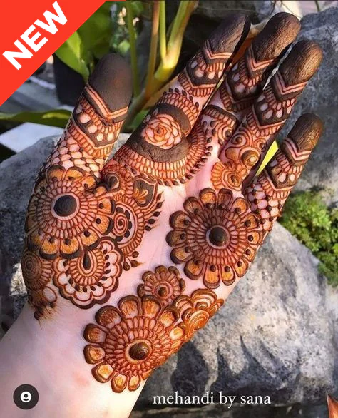 Stylish Modern Royal Front Hand Mehndi Design