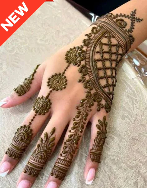 ontemporary Modern Royal Front Hand Mehndi Designs