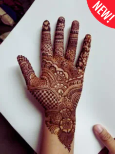 Modern Royal Front Hand Mehndi Designs for brides