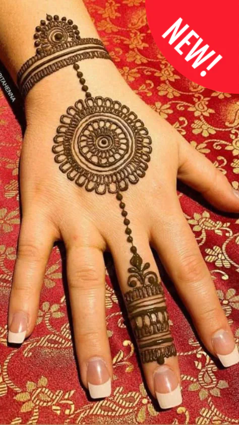 Delicate Modern Royal Front Hand Mehndi Designs