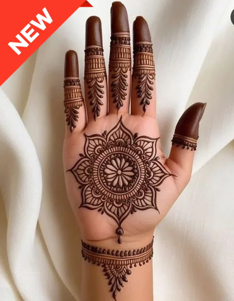 Modern Royal Front Hand Mehndi Designs Indian