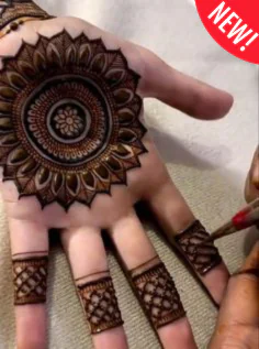 Modern Royal Front Hand Mehndi Designs Indian for festive