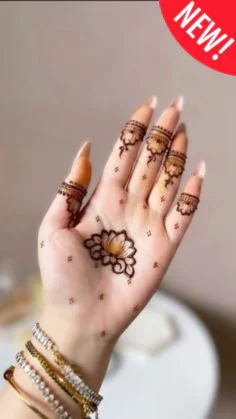 Unique Modern Royal Front Hand Mehndi Designs Indian