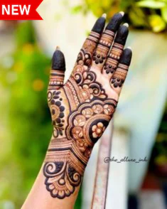 Trending Modern Royal Front Hand Mehndi Designs with modern flair