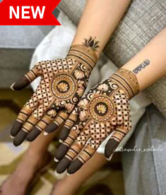 Trending Modern Royal Front Hand Mehndi Designs with floral patterns