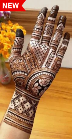 Dazzling Modern Royal Full Hand Mehndi Designs