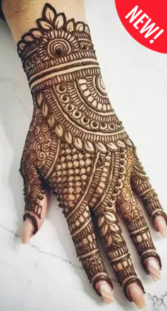 Modern Royal Full Hand Mehndi Designs with intricate