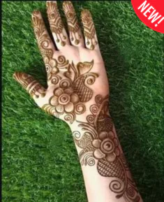 Royal elegance showcased in Modern Royal Full Hand Mehndi Designs