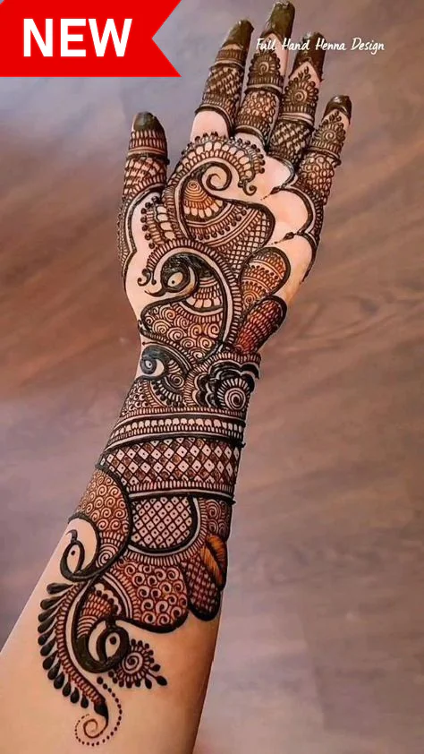 Modern Royal Full Hand Mehndi Designs
