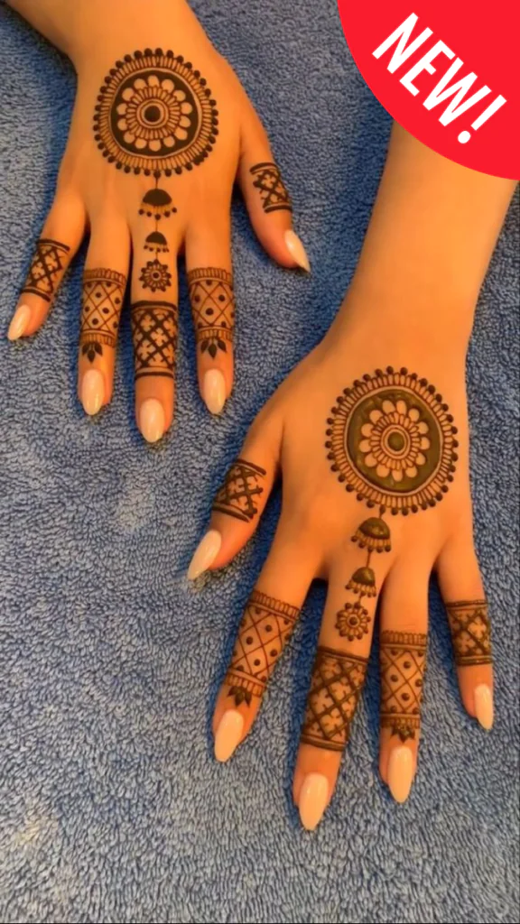 Royal elegance in Modern Front Hand Mehndi Designs