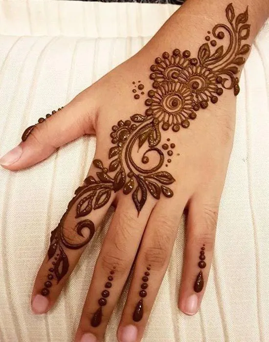 Arabic Simple Mehndi Designs for Kids with Fun Patterns