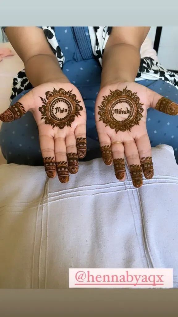 Bride and Groom Mehndi Designs