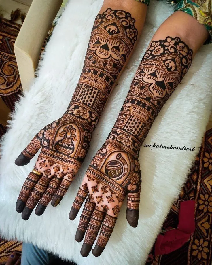 karwa chauth mehndi design 2025 full hand