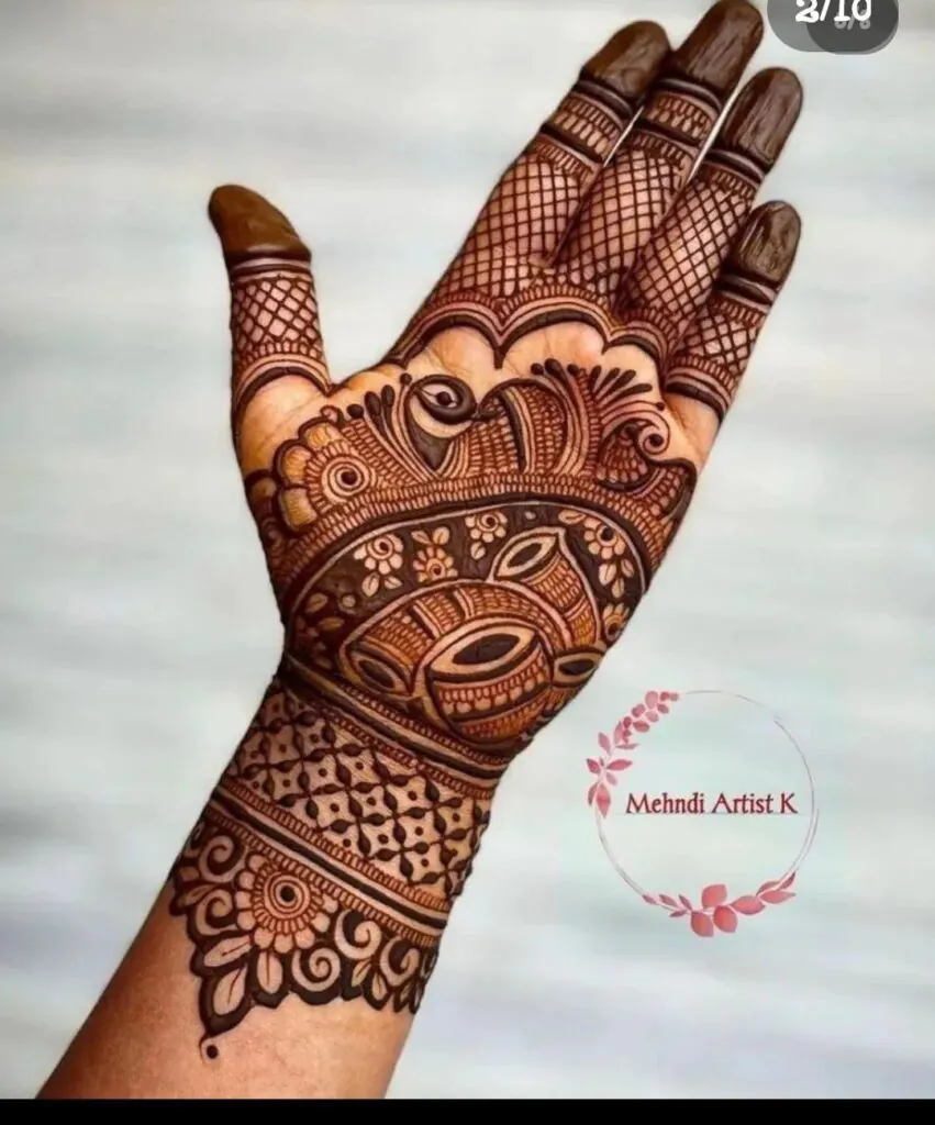 full hands mehndi designs for karwa chauth