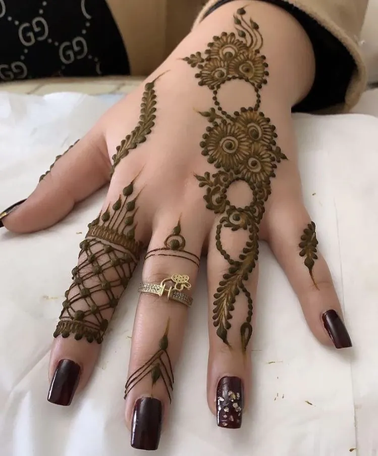 arabic mehndi simple designs for full hand