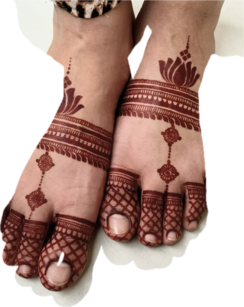 groom mehndi design for foot