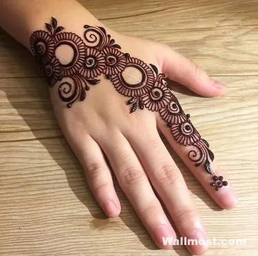left hand mehndi designs