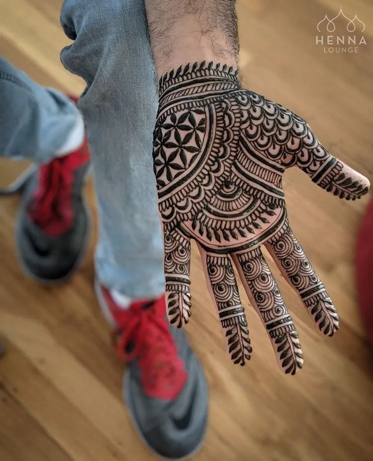 Mehndi Designs for Groom Hand