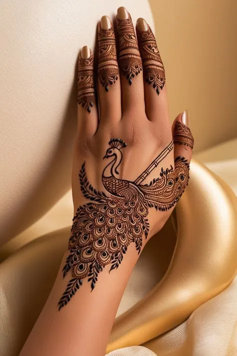 full left hand mehndi design