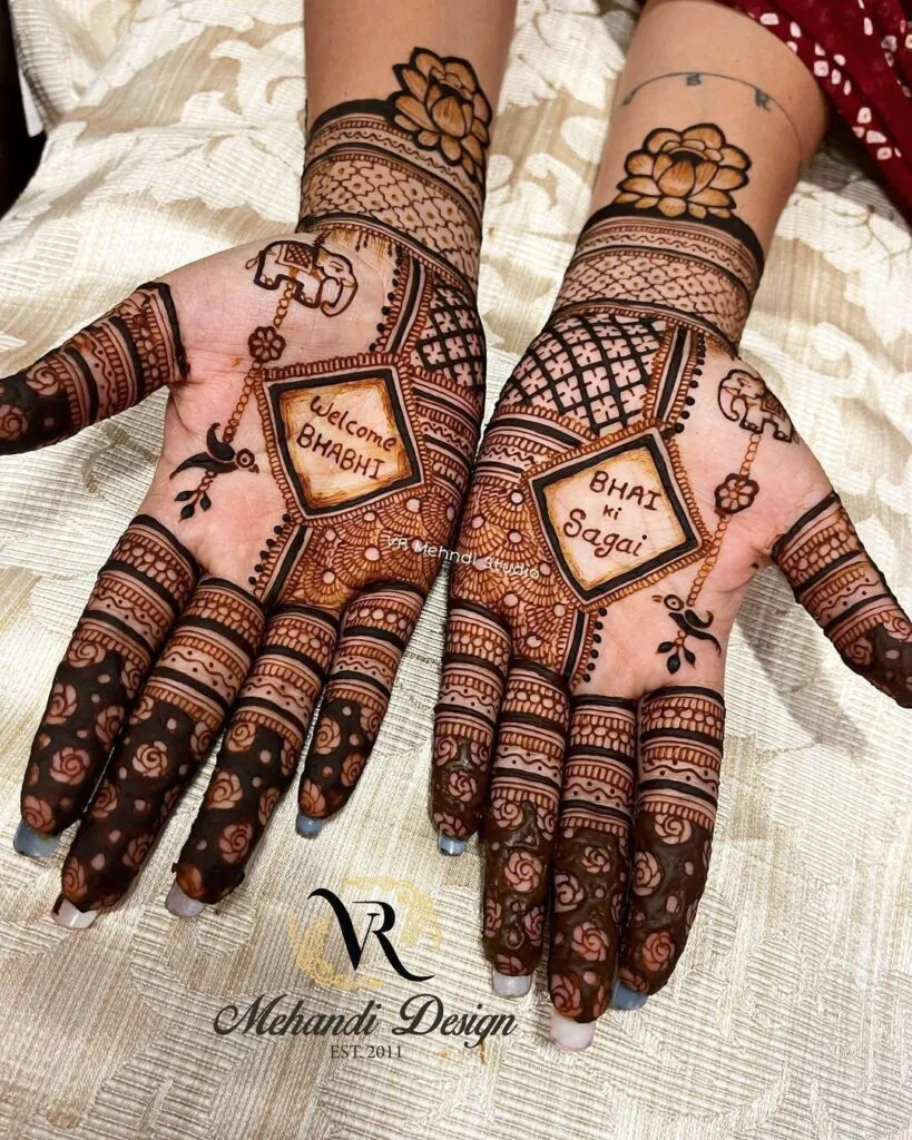 latest mehndi design for karwa chauth