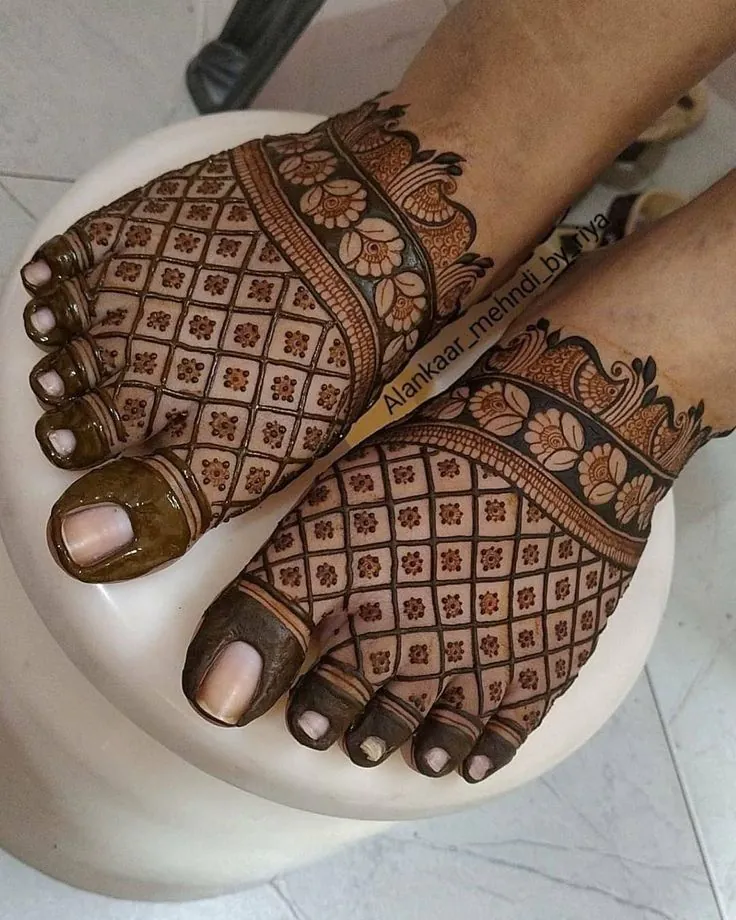 Groom Leg Mehndi Design