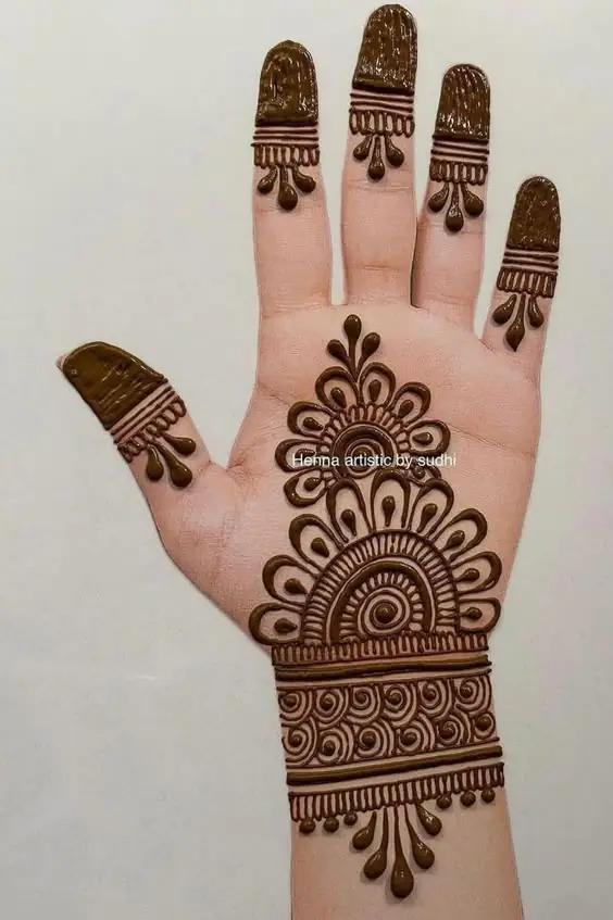 Beautiful Ring Finger Mehndi Designs