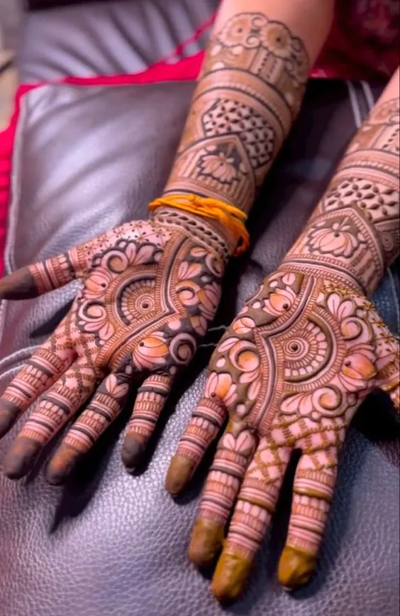 Simple Bengali Mehndi Designs