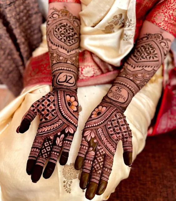 Simple Bengali Mehndi Design
