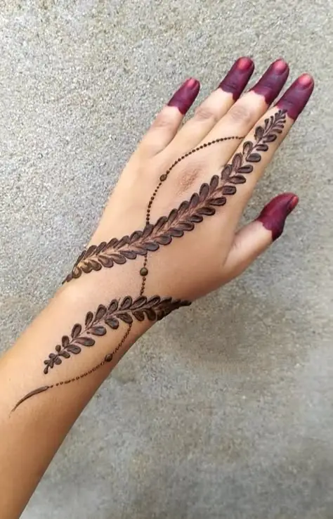 Simple Bengali Mehndi Design