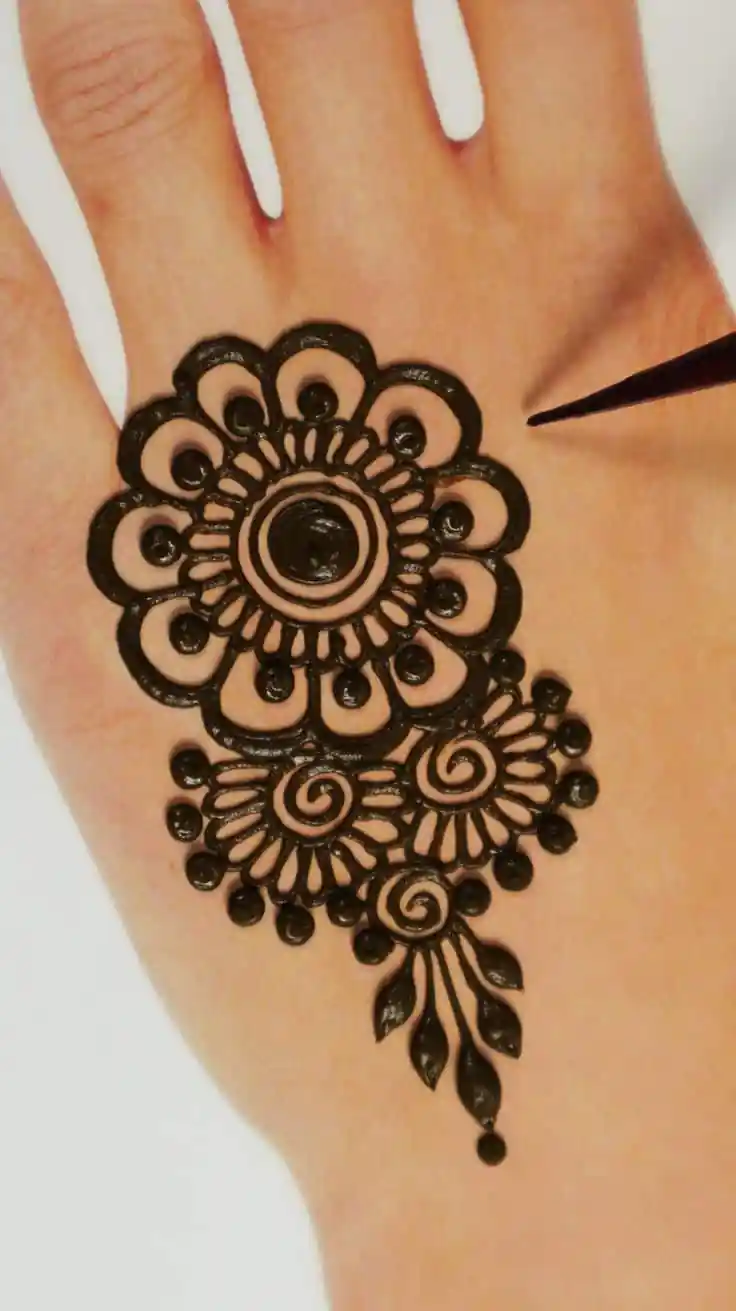 Easy Simple Mehndi Designs for Kids Step by Step