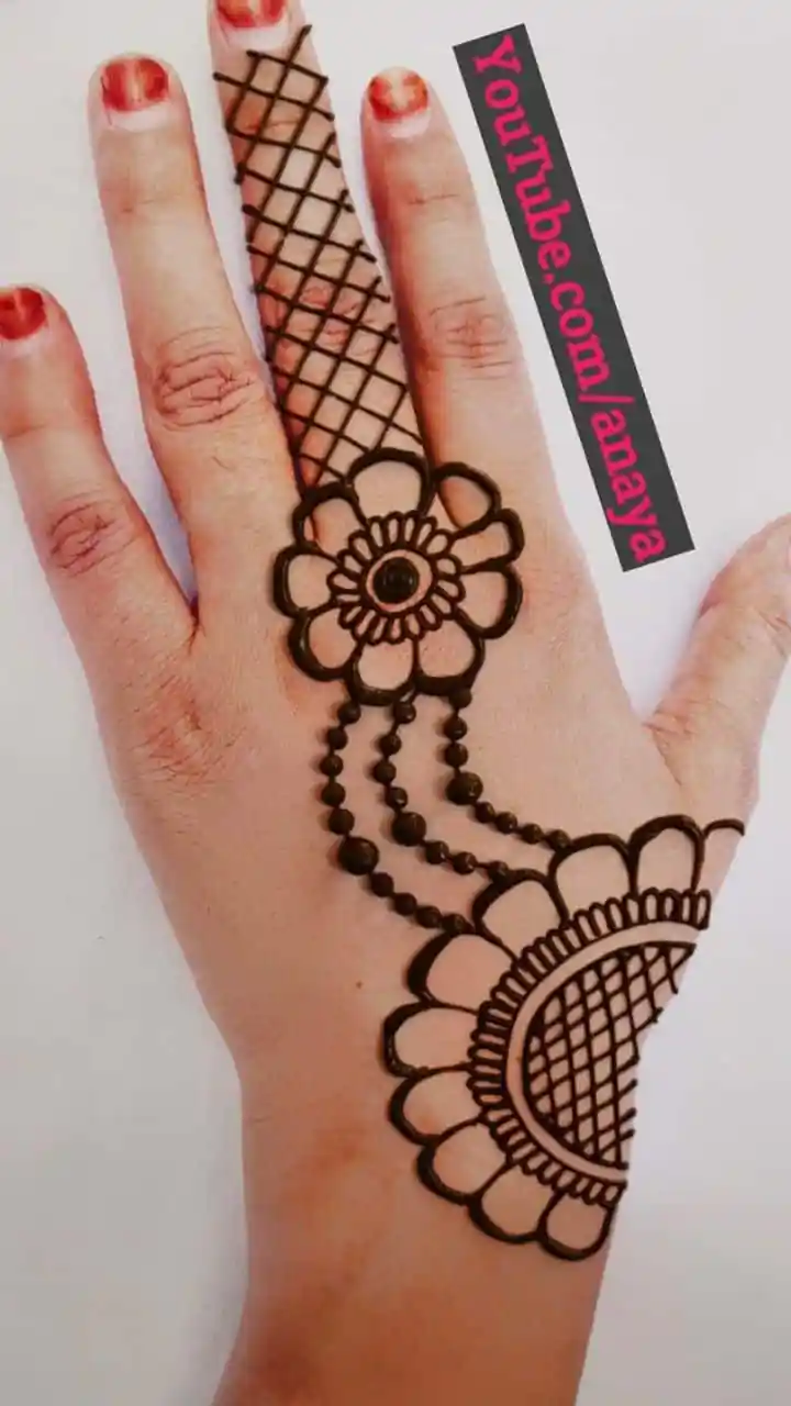 Simple Mehndi Designs for Kids Back Hand with Beginner-Friendly Patterns
